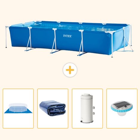 Intex Piscine Tubulaire Rectangulaire - 450x220x84 cm - 5-pièces S98 (1/5)