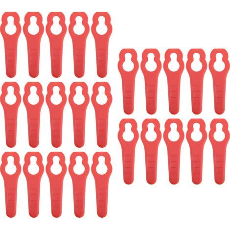 Lames de rechange pour tondeuse à gazon, 50 pièces, en plastique, outils de coupe de jardin et d'élagage (1/5)