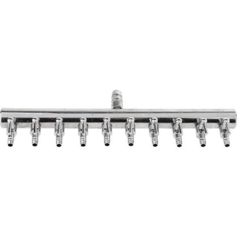 robinet de commande de levier de débit d\'air d\'aquarium en acier inoxydable 10 voies (1/3)
