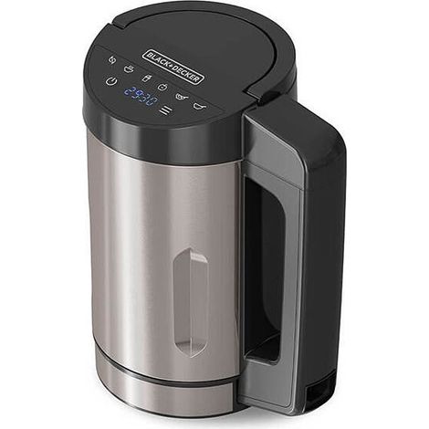 Black+Decker - Soup Maker BXSM1000E 1040W 1,6L Jug of Stainless Steel 7 Automatic Programmes Keep Warm Function Display Digital BPA Free of BPA (1/5)