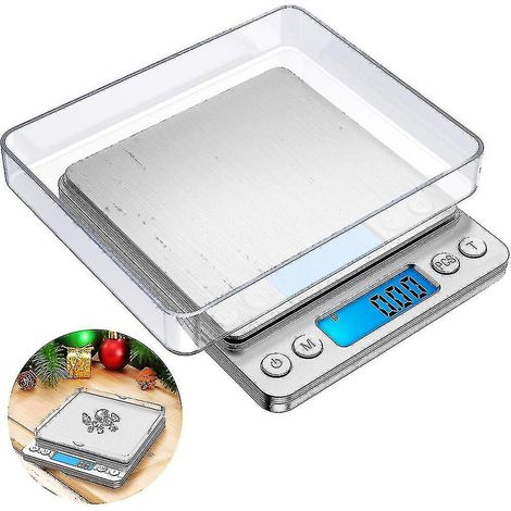 Balance de précision 500 g/0,01 g pour bijoux et aliments, avec pesée numérique en grammes. (1/5)