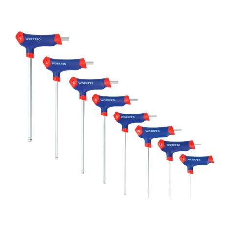 Chiavi a brugola Workpro allen key set acciaio cromo-vanadio 8 pezzi