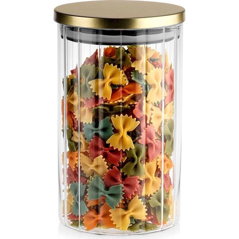 Glass Food Storage Container with Airtight Lid, 1L (1/5)