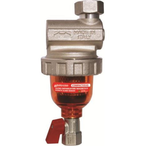 Mini defangatore magnetico in ottone con cartuccia inox euroacque compact evo compevmg
