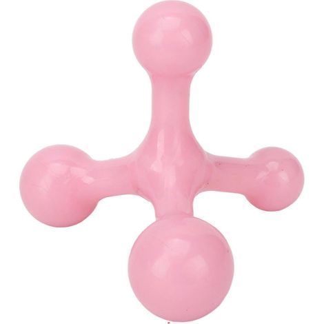Dreieckiges Handmassagegerät zur Schmerzlinderung, Mini-Handmassagegerät mit 4 Punkten, PinkYMMR (1/5)
