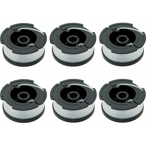Paquet de 6 Bobines A6481 A6485 pour Black Decker Coupe Bordures (1/4)