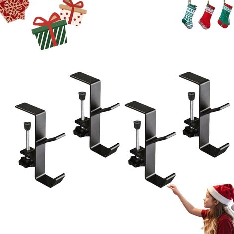 Filiyano – guirlande et porte-chaussettes de – Support de guirlande et porte-chaussettes de Noël 2 en 1, crochets de cheminée réglables sans perçage (1/5)