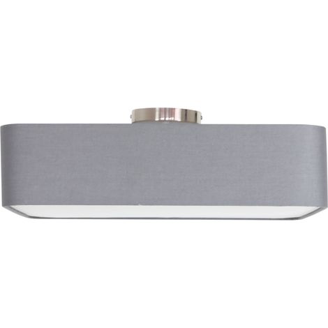 Plafonnier Candellux Hunts 50 cm 4xE27 chromé tissu