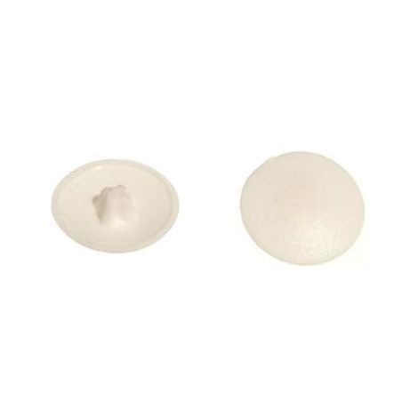 Lot de 100 cache-vis blancs pour vis n° 6 et n° 8 (1/2)