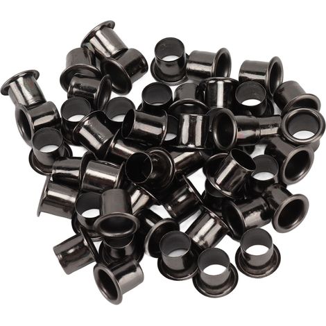 100 Œillets Métal Ronds à Trou Interne 6mm, Rivets à Œil pour Cuir, Accessoires DIY Artisanat, 0.24in, Kit de Perforation pour Trous d'Aération (1/5)