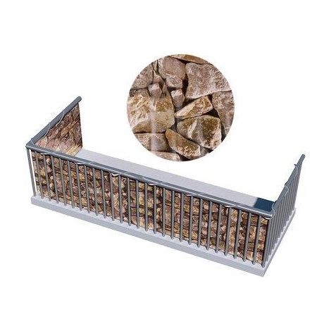 Telo balcone frangivista stampato stars pvc pietra gr/mq 450 h.cm 90 l.mt 6 + corda Stars (1/2)