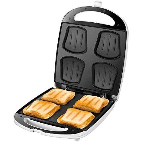 Unold Quadro Grill-Sándwich Blanco y Plata 4 Sándwiches (1/5)