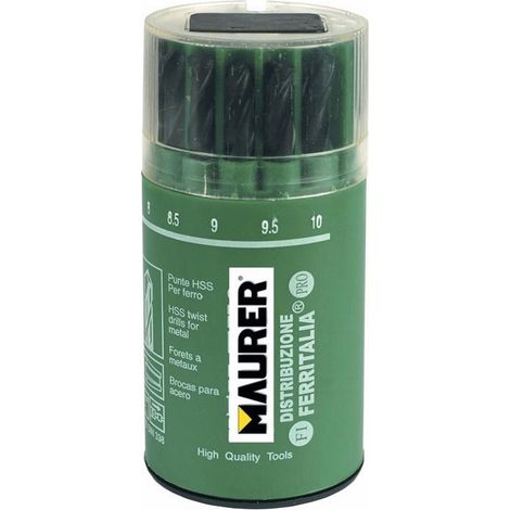 PUNTE SERIE METALLO HSS 19PZ MAURER SELECTOR (1/2)