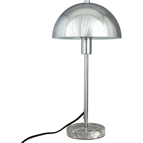 Lampada da tavolo Dyberg Larsen Stoccolma cromo 40,5 cm 25W