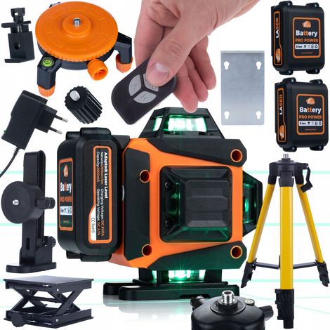 Livella Laser Professionale Rosfix Animal Pro Hawk RAPH 16L – 16 Linee, IP54, USB-C  Set con Telecomando, 2 Batterie Li-Ion, Treppiede