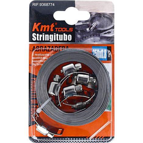 Fascetta Stringitubo Grande 250X0,8cm con 6 Morsetti Di Fissaggio Incluso (1/3)