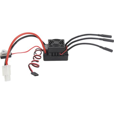 Contrôleur de vitesse électronique (ESC) brushless 50 A, haute résistance au courant, 3 modes de fonctionnement, étanche, pour voiture RC 1/10. (1/5)