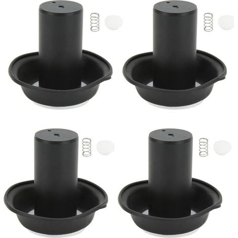 Kit de diafragma de vacío del pistón del carburador, 4 juegos de reemplazo del kit de pistón de diafragma de vacío del carburador para Vmax 1200 VMX1200 1985-2007 (1/4)