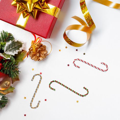 S-förmige Weihnachtshaken, einzigartiges und dekoratives Metall für Christbaumschmuck (1/5)