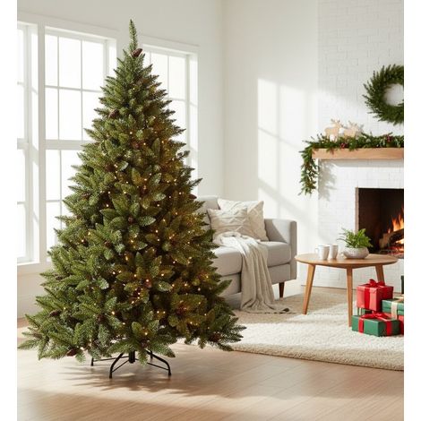 Albero di Natale 120 cm - 362 Rami Apertura Rami Singoli, Verde, -, 120h cm Artigas