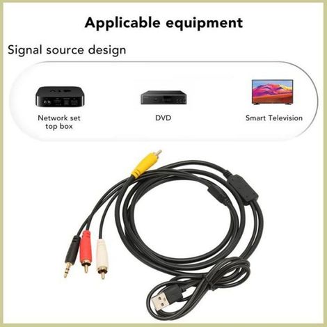 Cocosity Câble coaxial numérique SPDIF vers analogique Câble Convertisseur Numérique Coaxial vers Analogique, video detachee (1/5)
