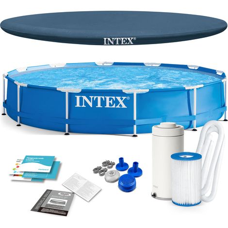 Piscine de jardin tubulaire 366 x 76 cm 10 en 1 INTEX 28212 (1/5)