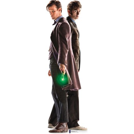 Figurine en carton DOCTOR WHO 10 et 11 Docteur Matt Smith et  David Tenant - Haut  182 cm (1/5)