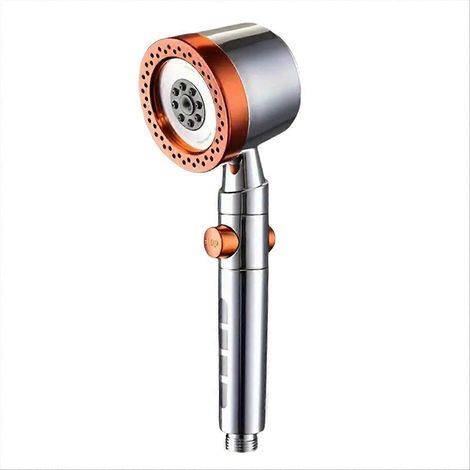 Hochdruck-Wasserspar-Duschkopf mit Filter, 5 Strahlarten, Handbrause, Abschaltautomatik, Badaccessoires B (1/5)