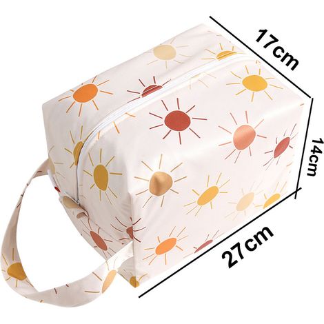 Sac à langer imperméable imprimé rétro en 3D (1/5)