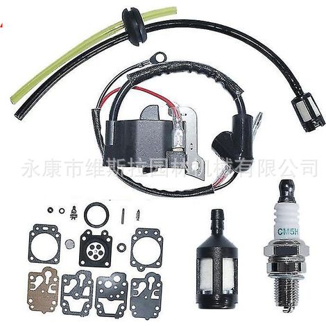 Kit réparation bobine et carburateur GX35 pour tondeuse