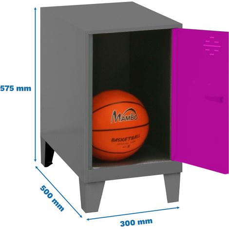 Simonrack Mini-Schrank rosa mit Schloss und Belüftung
