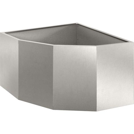 Maison Exclusive - Eckpflanzer Silber 60 x 60 x 35 cm Edelstahl
