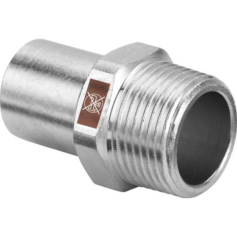 Viega Racor de inserción Temponox, d 15mm, R 1/2 acero inoxidable modelo 1711.1, 810634
