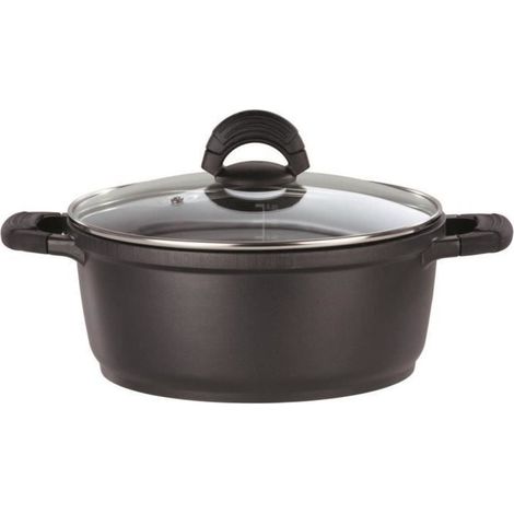 Faitout fonte d'aluminium - GSW - SILCOGUSS - 28 cm - Induction - Noir (1/3)