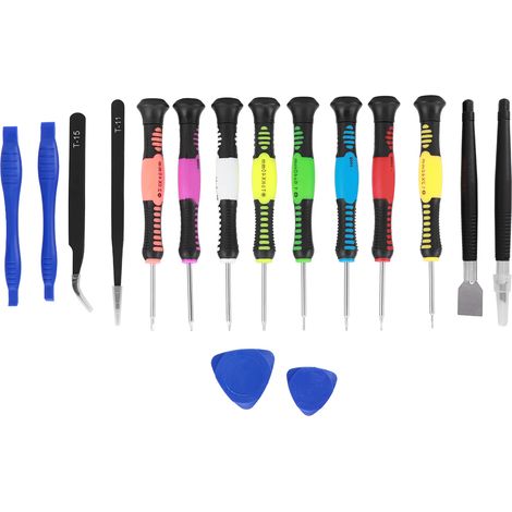 16-in-1-Schraubendreher-Set (Schlitz, Kreuzschlitz, Fünfkant) – Demontage-Werkzeugset für Smartphones (1/5)