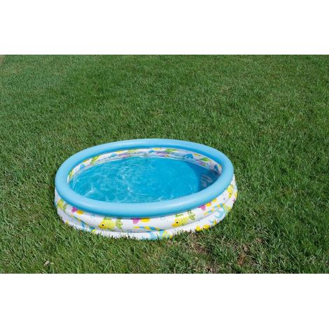 PISCINA PER BAMBINI A 3 ANELLI 122 X 25 CM
