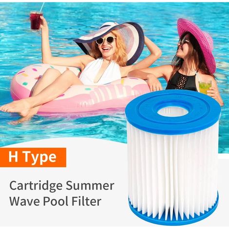 YanBan 2er-Pack Ersatzfilterkartuschen, kompatibel mit Intex 28601/28602 Filterpumpen, für Intex Typ H 29007E Filterkartuschen, für Aufstellpools (1/5)