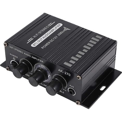 Amplificateur de Puissance Audio Karaoké Maison Theater Amplificateur 2 Canal Class D Amplificateur USB/SD AUX Input