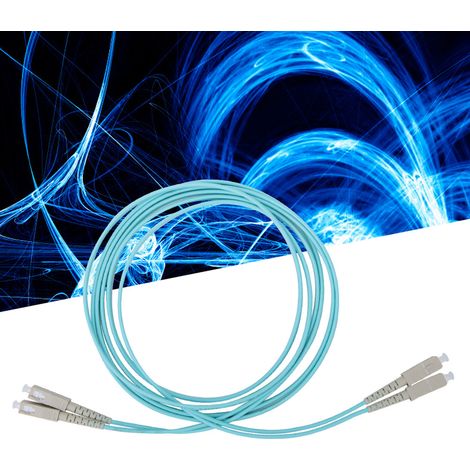 Câble à fibre optique duplex multimode SC/UPC SC/UPC 50/125-MM-OM3 10 Gigabit 3 mètres (1/5)
