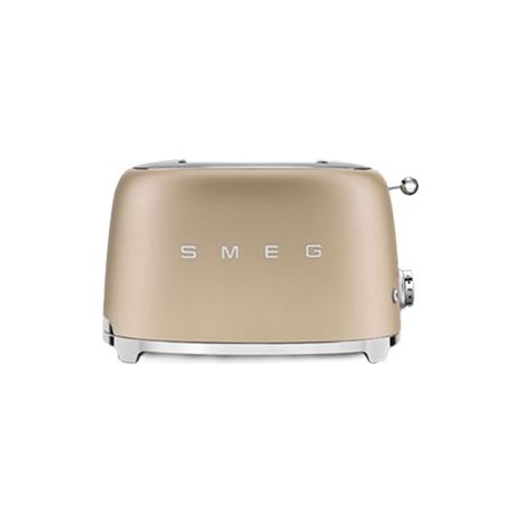 TOSTADOR SMEG TSF01CHMEU CHAMPAGNE, 2x2, 6 NIVELES TOSTADO, 950W.