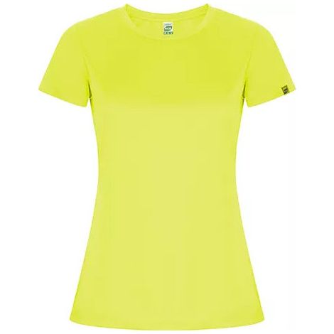 Camiseta técnica Imola Mujer Roly 0428 L Amarillo fluor