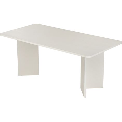 Tavolo da pranzo in legno "Linza" 180 x 90 x 75 cm - Legno bianco