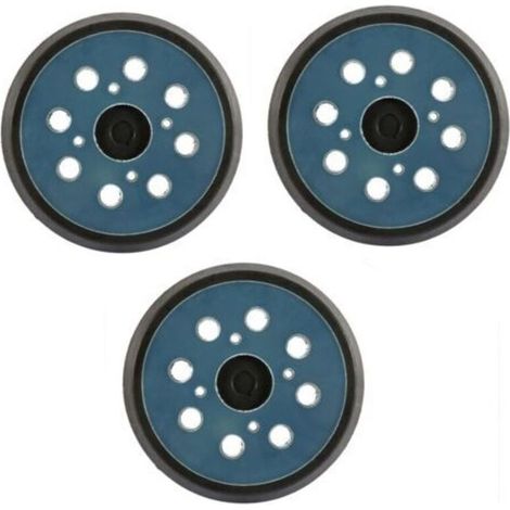 Tampon abrasif orbital 125 mm, 8 trous, système velcro, pour ponceuse aléatoire haute vitesselot de 3 (1/4)