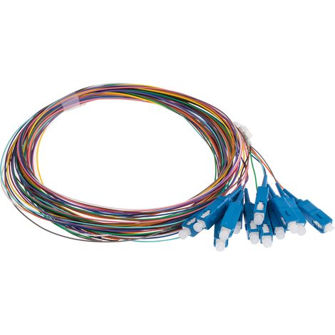 Câble fibre optique RS PRO 2m Avec connecteur / Câble spirale, OS1 Mono-mode ( Prix pour 1 )
