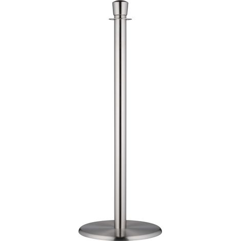 Potelet ForFlows Gala pour tapis rouge - Chrome brossé - Tête ovale