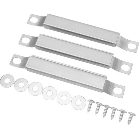 Lot de 3 tubes de liaison universels réglables en acier inoxydable avec vis pour pièces de barbecue (1/5)