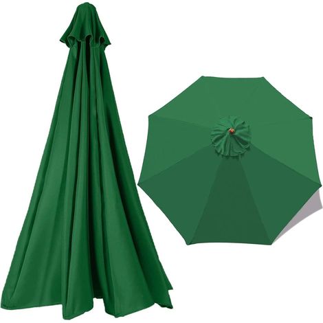 300cm Cover, 2.7m Cloth for Garden Patio Umbrella Replacement Parasol Canopy, Colors, (Color Khaki, Size : 300cm/9.8ft (6ribs) (1/5)