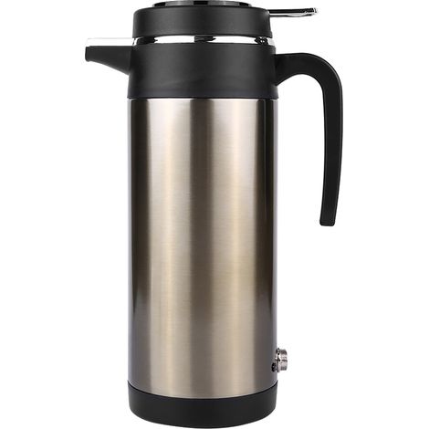 Bouilloire électrique pour voiture 12V acier inoxydable 1000 ml thermos voyage bouteille chauffe-eau (1/5)