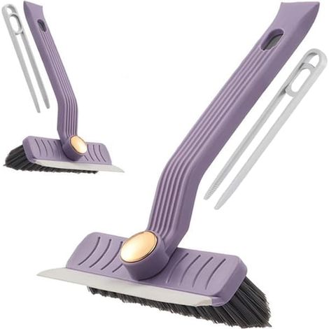 Nettoyeur de joints 360° - Brosse rotative avec grattoir, idéale pour carrelage salle de bain et cuisine. (1/5)