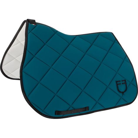 EQUESTRO Sottosella da salto PETROL taglia PONY tessuto tecnico (1/3)